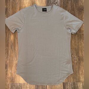 Cuts Enlongated Men's Grey Mist T-Shirt